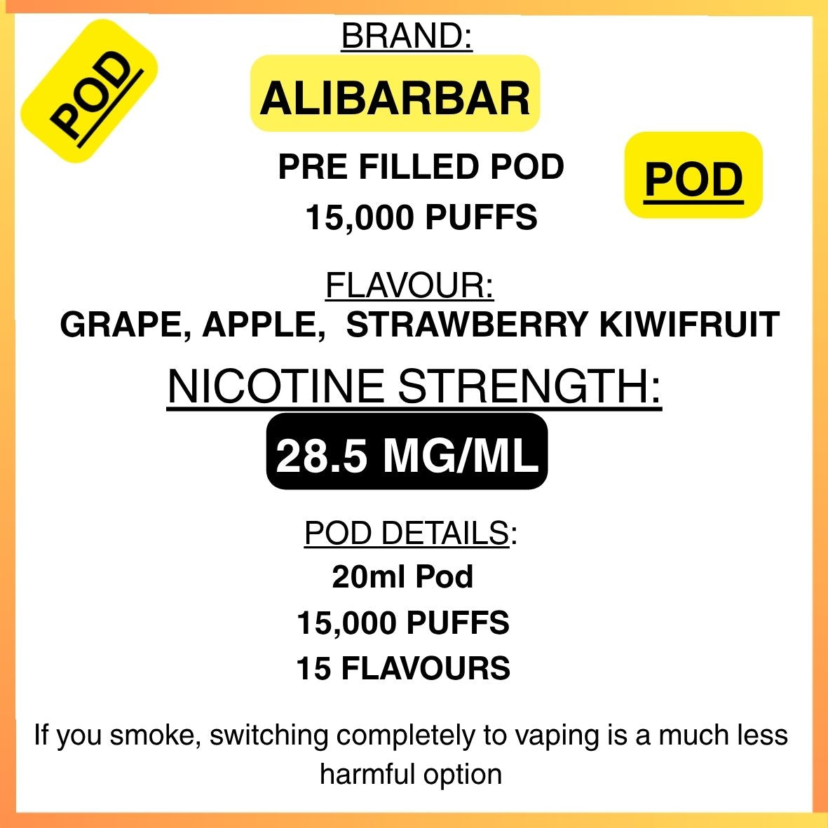 Alibarbar Ingot 15000 Replacement Pods – Getavape NZ