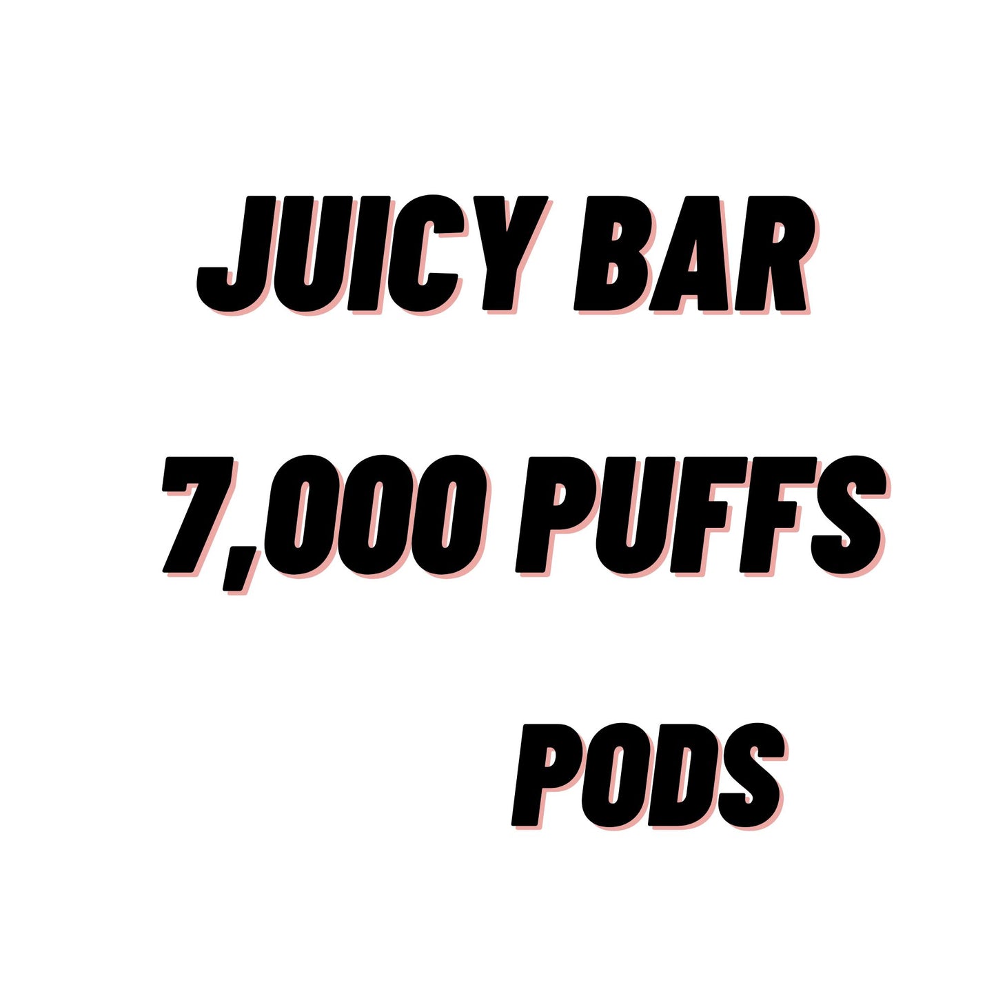 Juicy Bar - 7000 Puffs- Prefilled pods 50mg/ml