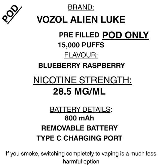 VOZOL - Alien Luke 15000- Replacement Pods