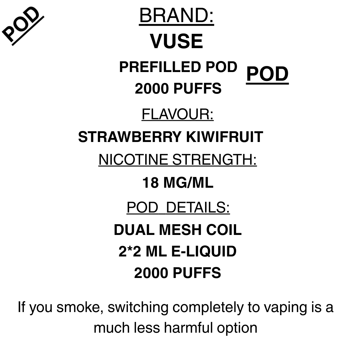 VUSE Pod -20mg/ml Getavape VUSE Pod -20mg/ml Getavape