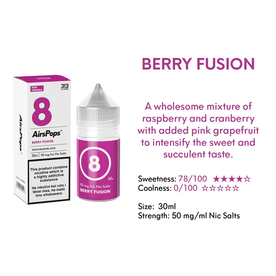 Airpops - Berries (Berry Fusion) -Nic salt 28.5mg/ml