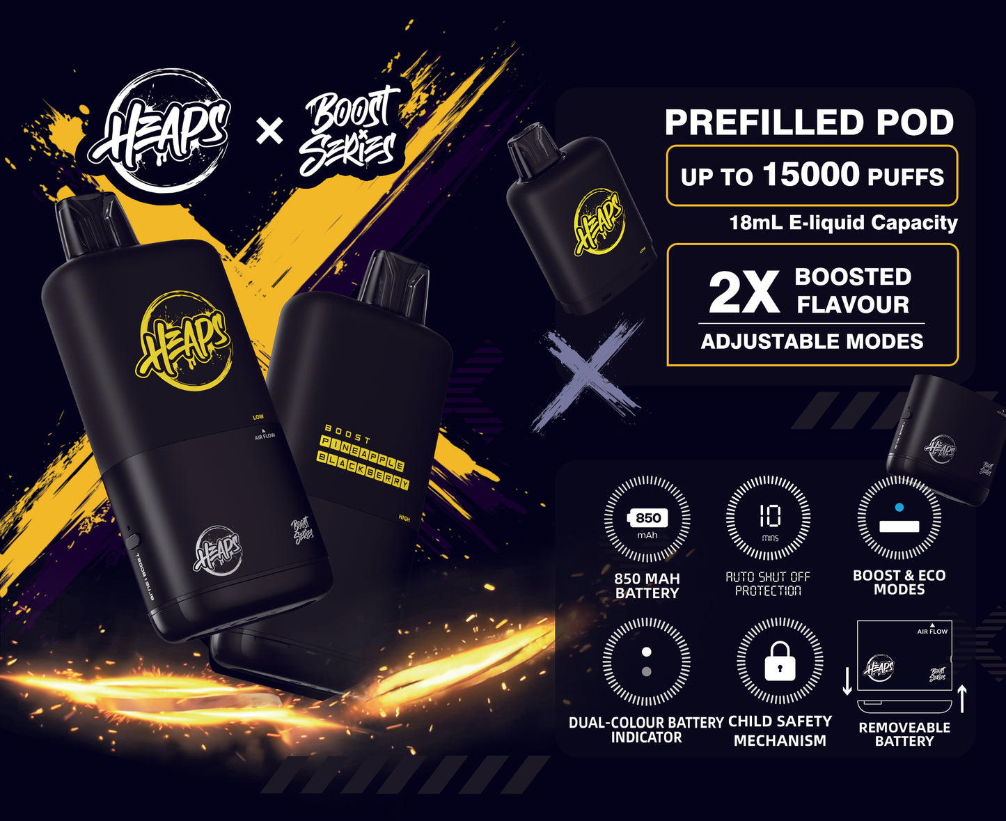 Heaps- Booster series - Vape kit