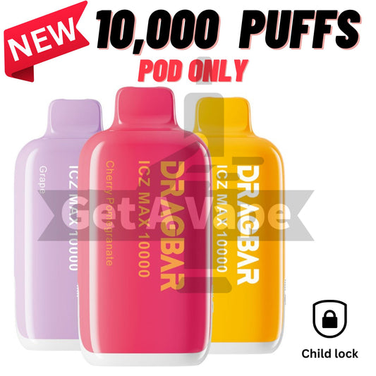 Dragbar ICZ max 10000 puffs - Prefilled Pods