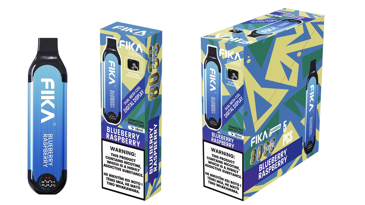 FIKA Pura 8000 Puffs Disposable Vape Blueberry Raspberry