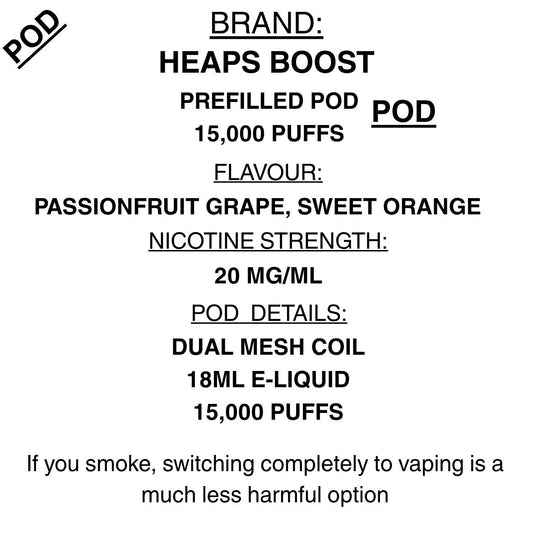 Heaps - Booster Series -Prefilled pods