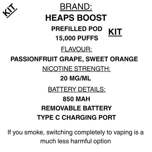 Heaps- Booster series - Vape kit