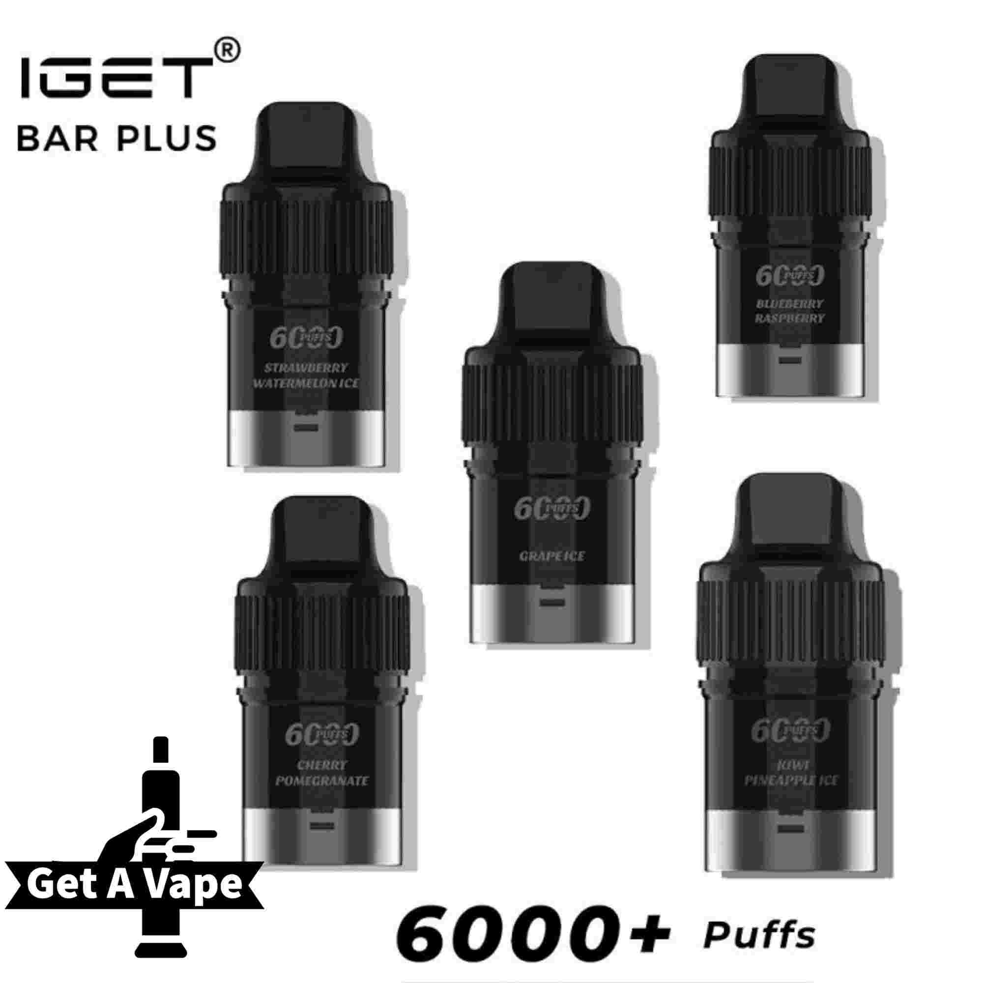 IGET Bar Plus- Prefilled Pods- 6000 puffs – Getavape