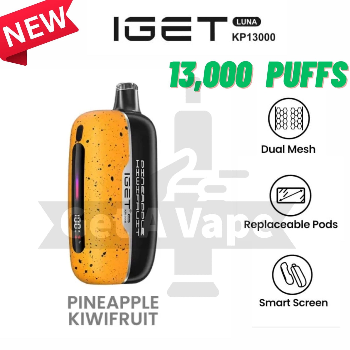 IGET Luna Vape – 13,000 Puffs | Dual Mode | IGET vape| Getavape NZ