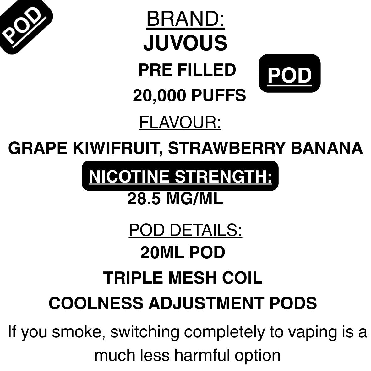 Juvous Choice+ Replacement Pods | Getavape NZ | Vape Shop Online