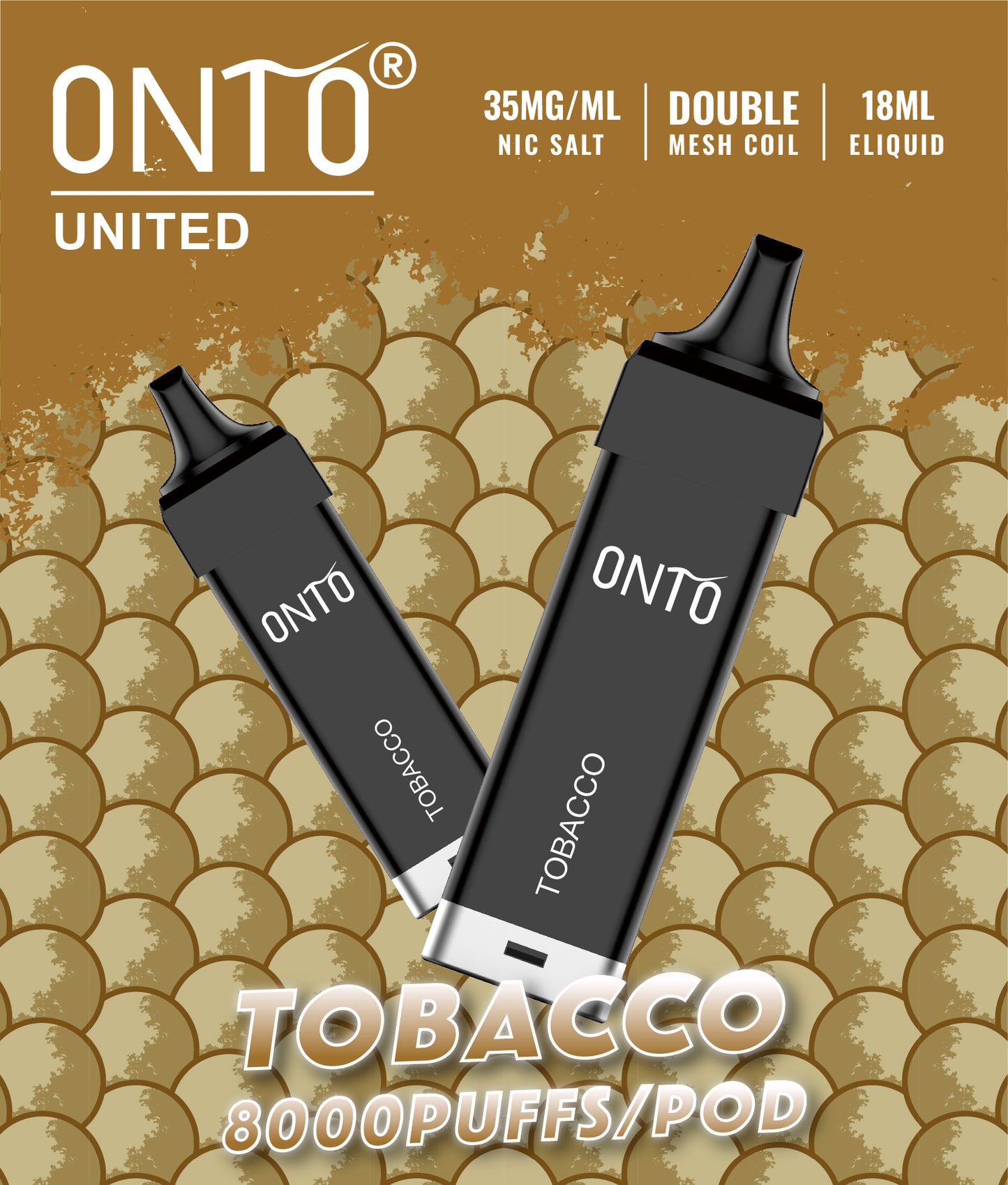 ONTO United Pre-filled Pods- 8000 puffs