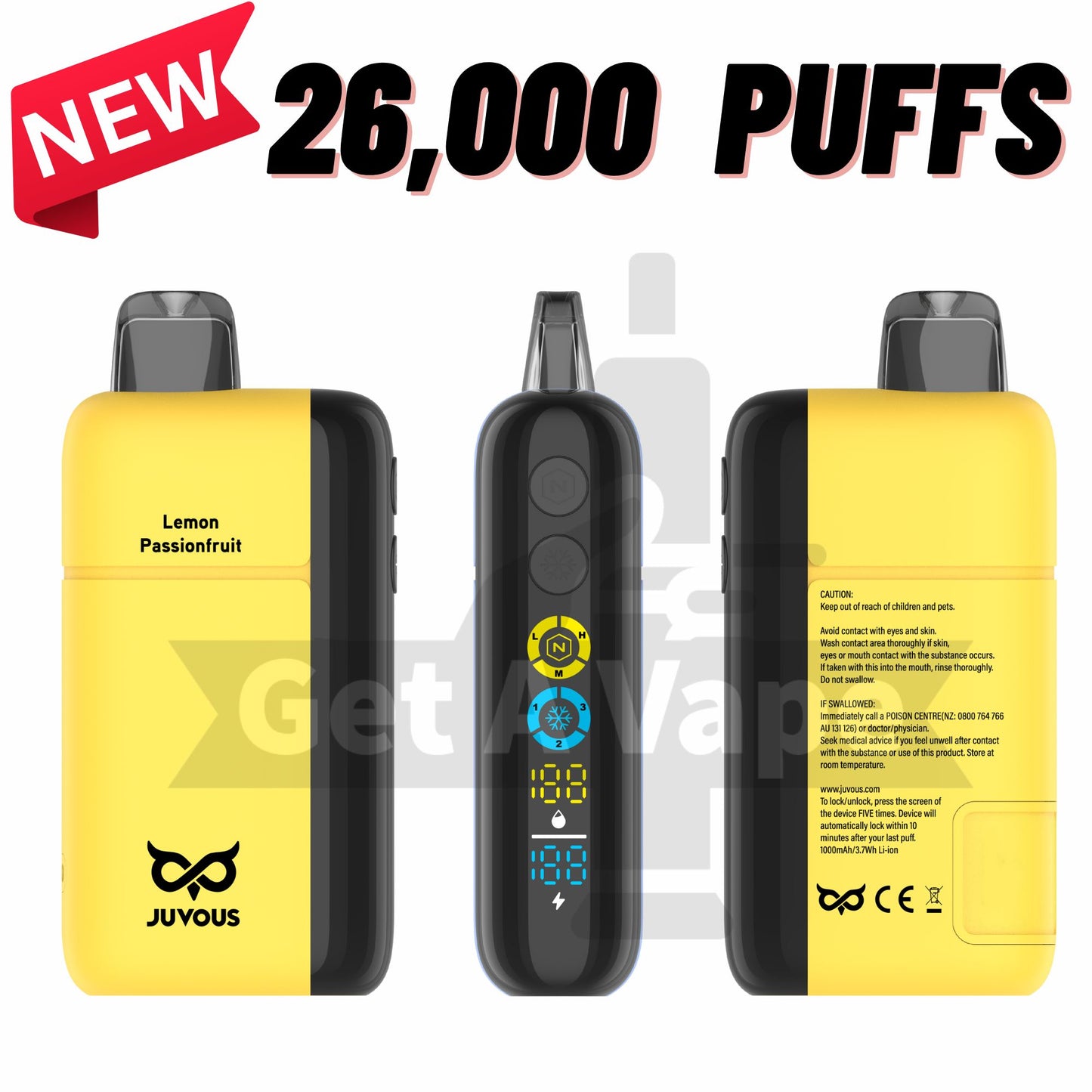 OYO- Juvous Disposable vape - upto 26000 puffs