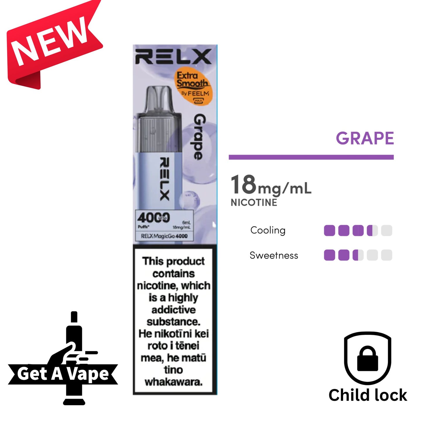 RELX- MagicGO- 4000 Disposable Vape