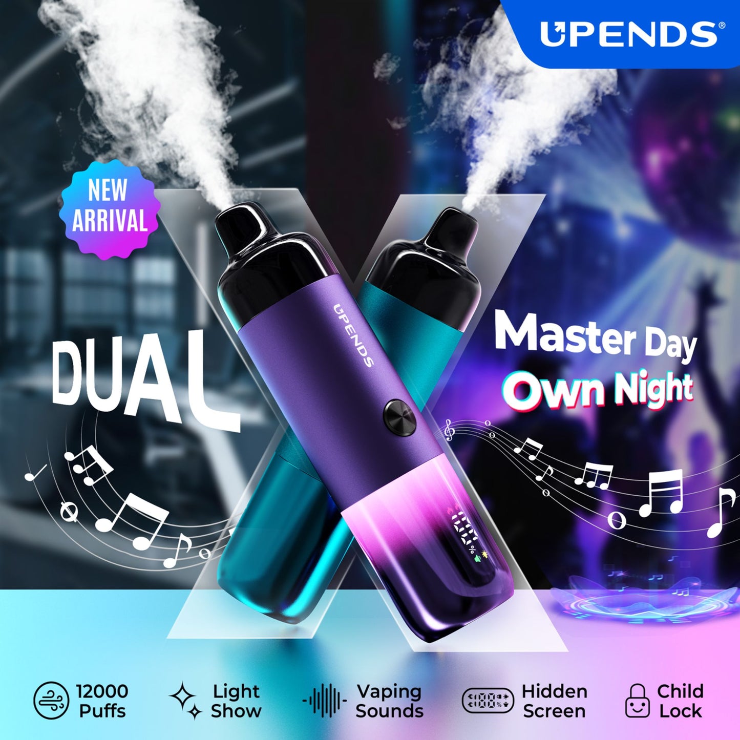 Upends- DualX- Replacement pods- 12000 puffs