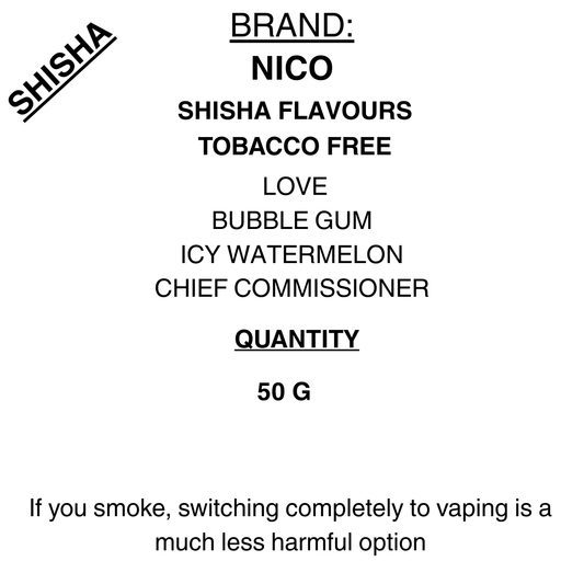 Nico Shisha Flavour - 50G - Tobacco Free