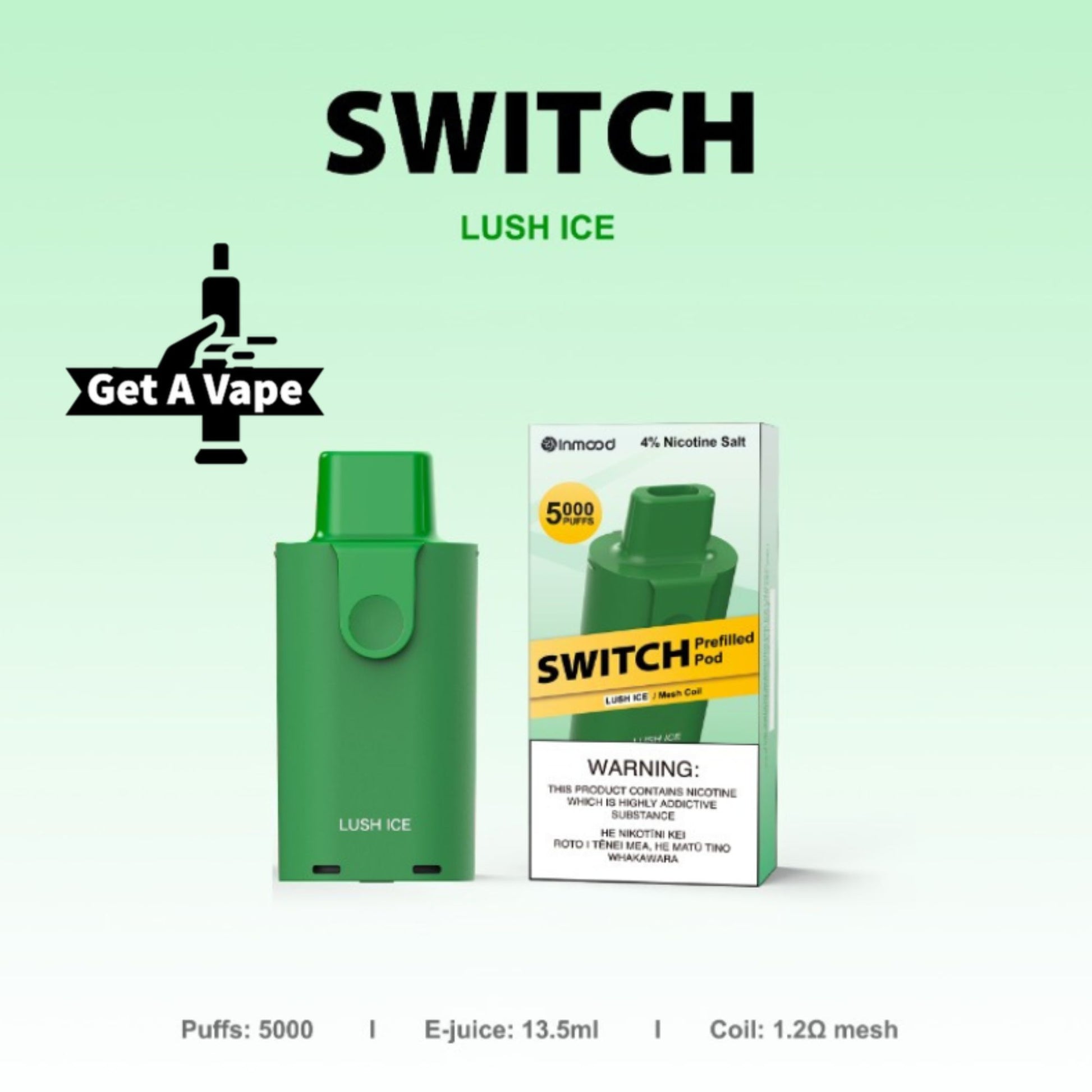 Switch -Replacement Pods -40mg/ml - Getavape