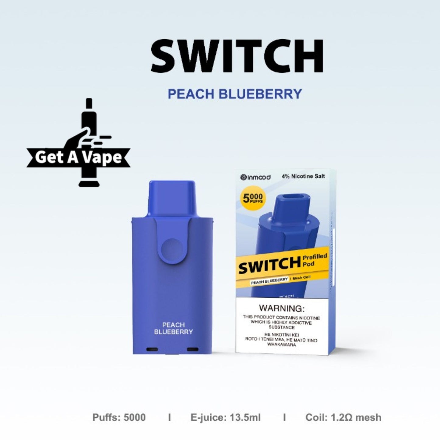 Switch -Replacement Pods -40mg/ml - Getavape